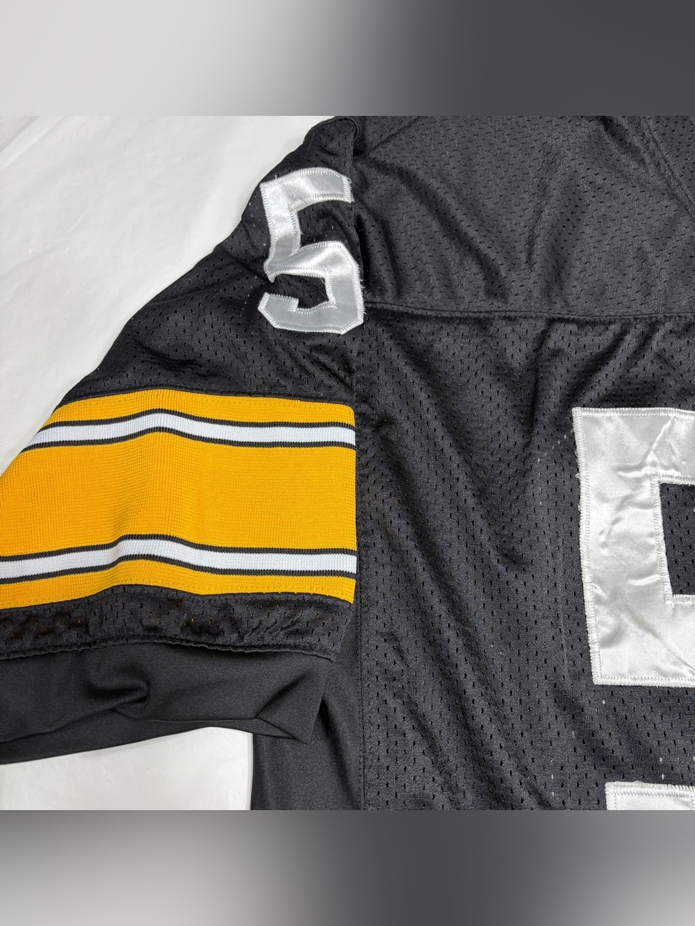 Mitchell Ness 1975 Pittsburgh Steelers Jack Lambert Throwback Jersey Mens 52 XXL - Picture 4 of 12